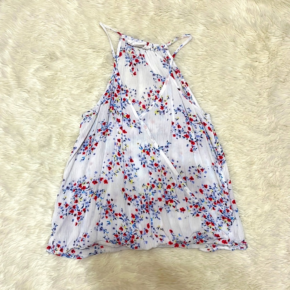White Floral Top